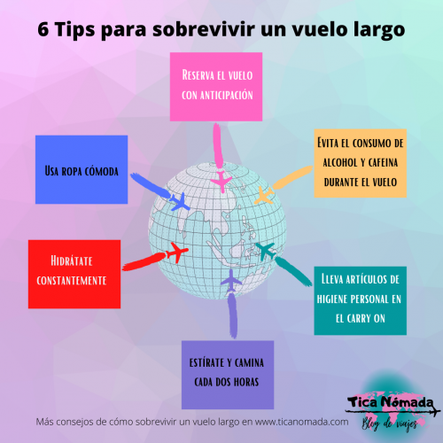 Tips para sobrevivir en un vuelo largo